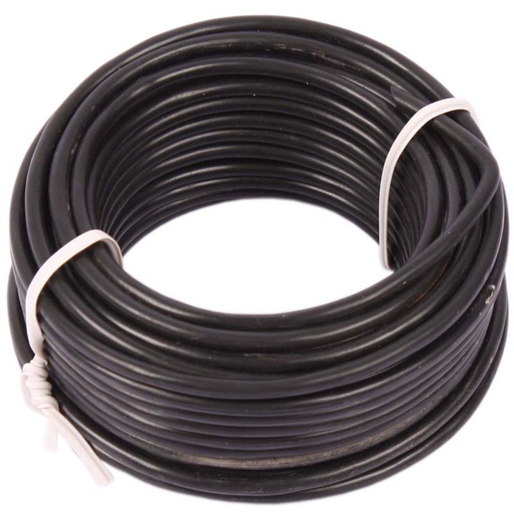 Kabel 1,0 mm² svart 10 m