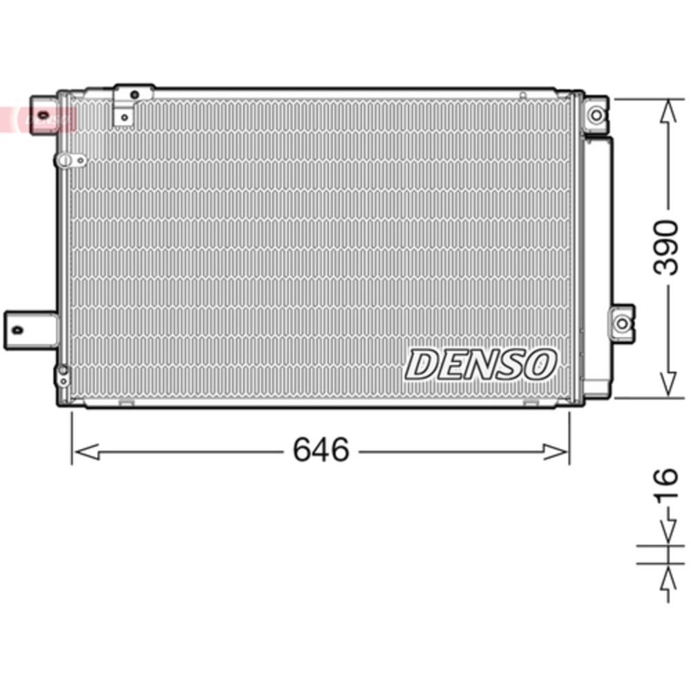 Ilmastointilaitteen lauhdutin 30-00486