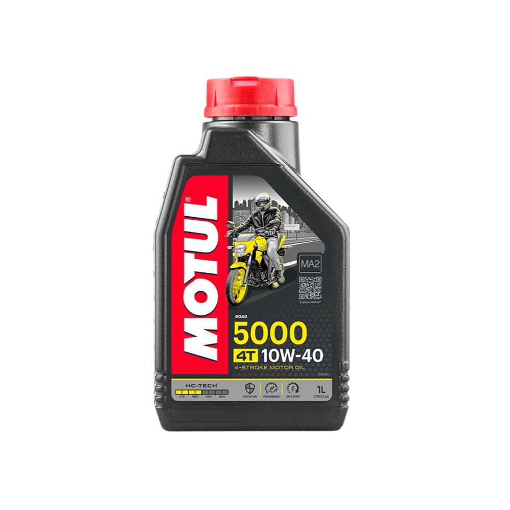 Motul 5000 10W-40 4T delsesyntetisk motorolja 1 L