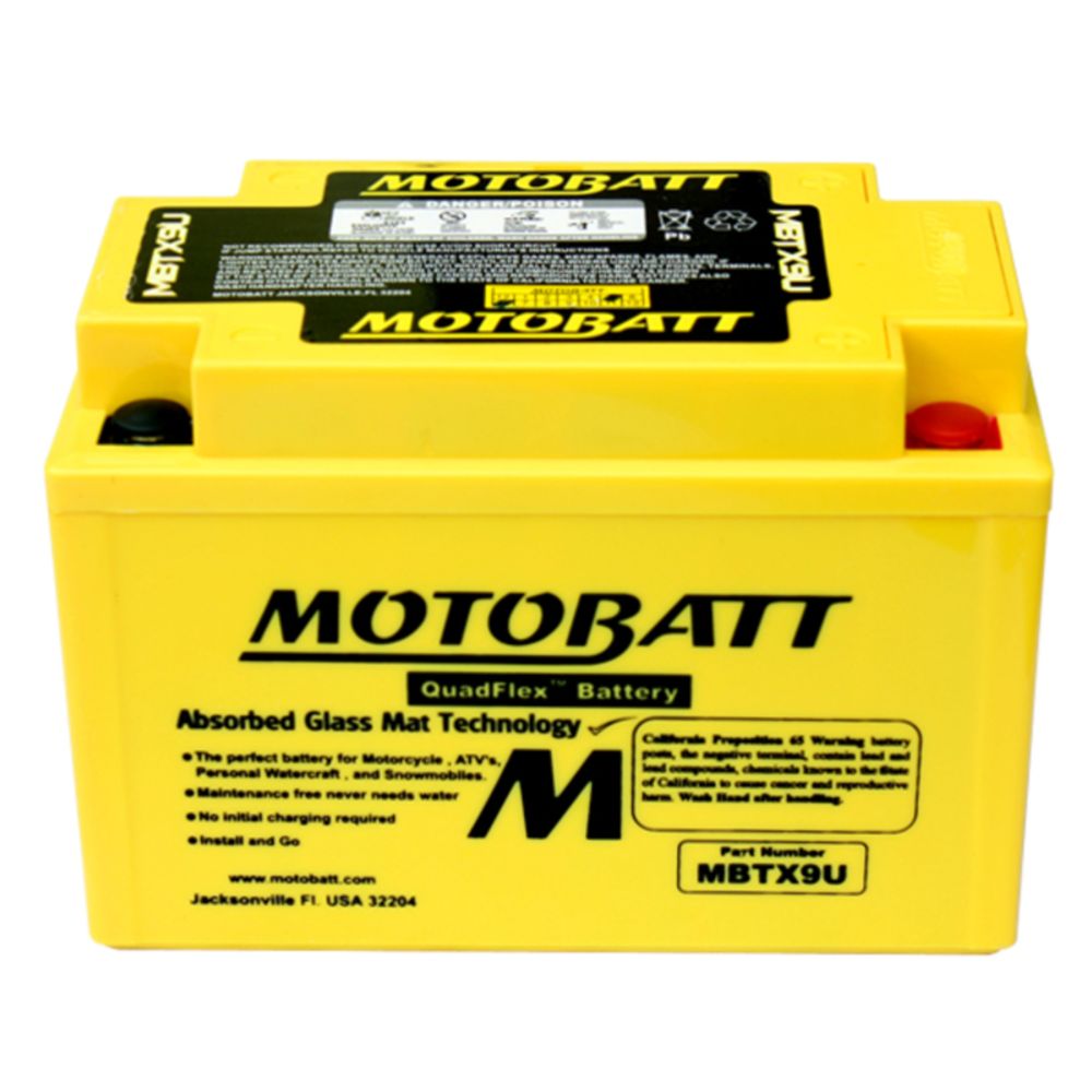 Motobatt MC-batteri 12 V 10 Ah MBTX9U