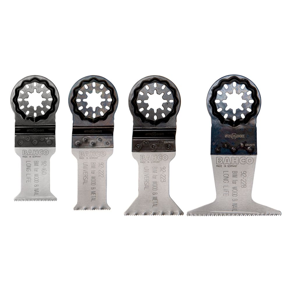 Bahco 92-WM-SET-8P Starlock BiMetal bladsats för multiverktyg trä och metall 8 delar
