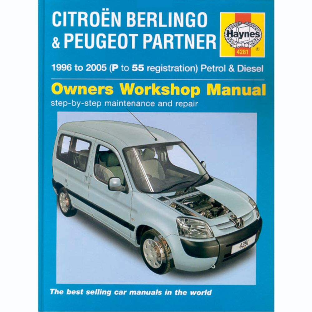 Korjausopas Citroen Berlingo/Peugeot Partner englanninkielinen