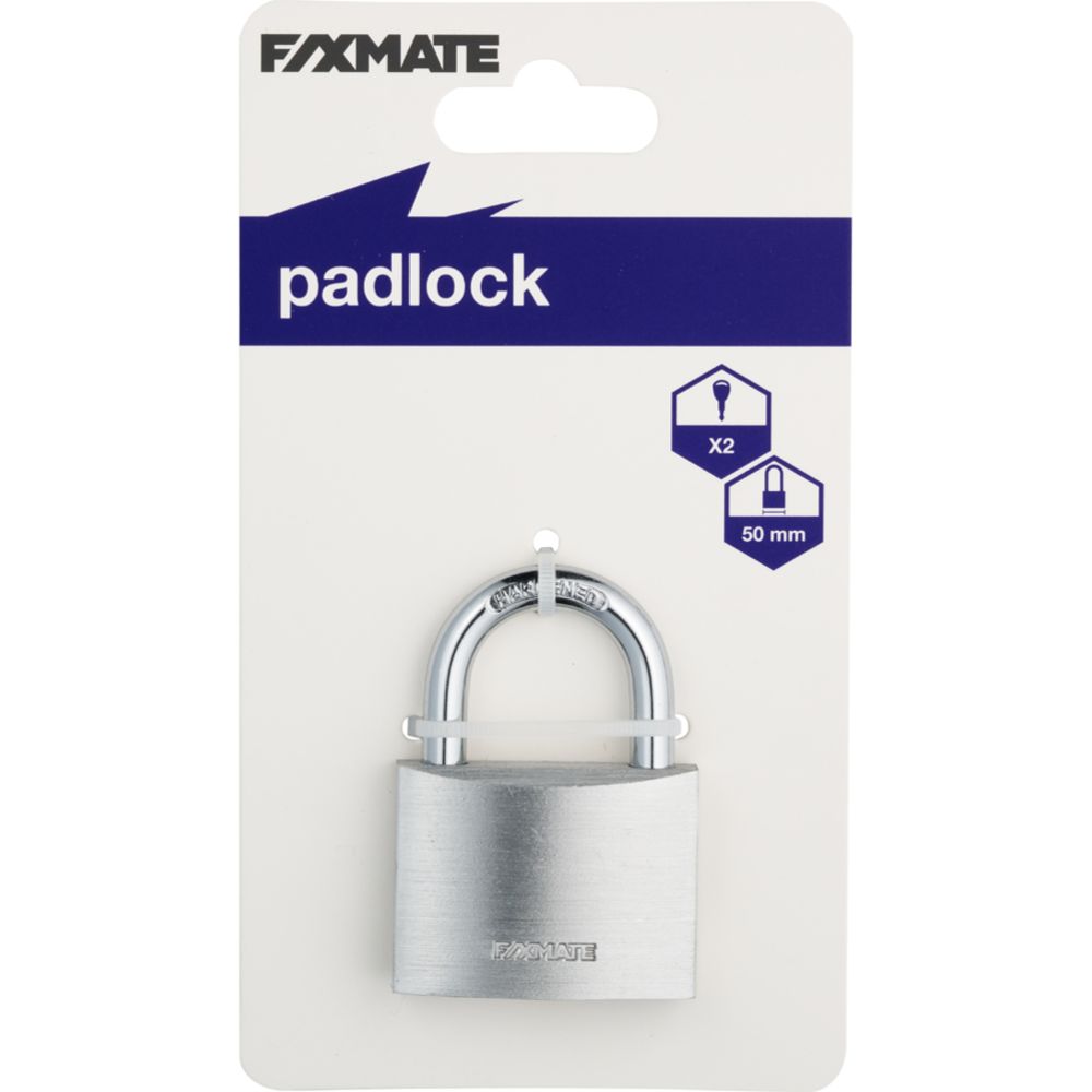 Fixmate hänglås 50 mm aluminium