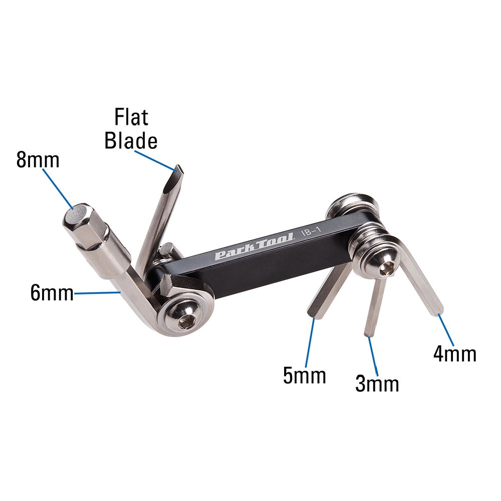 Park Tool IB-1C miniverktyg, 6-kant och skruvmejsel