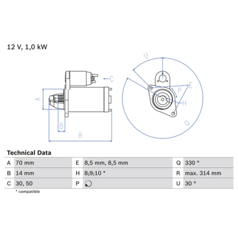 Startmotor 77-46024