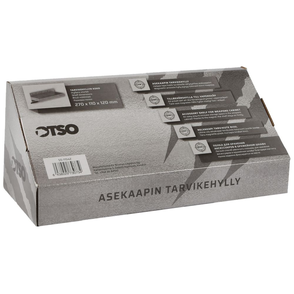 Otso asekaapin tarvikehylly