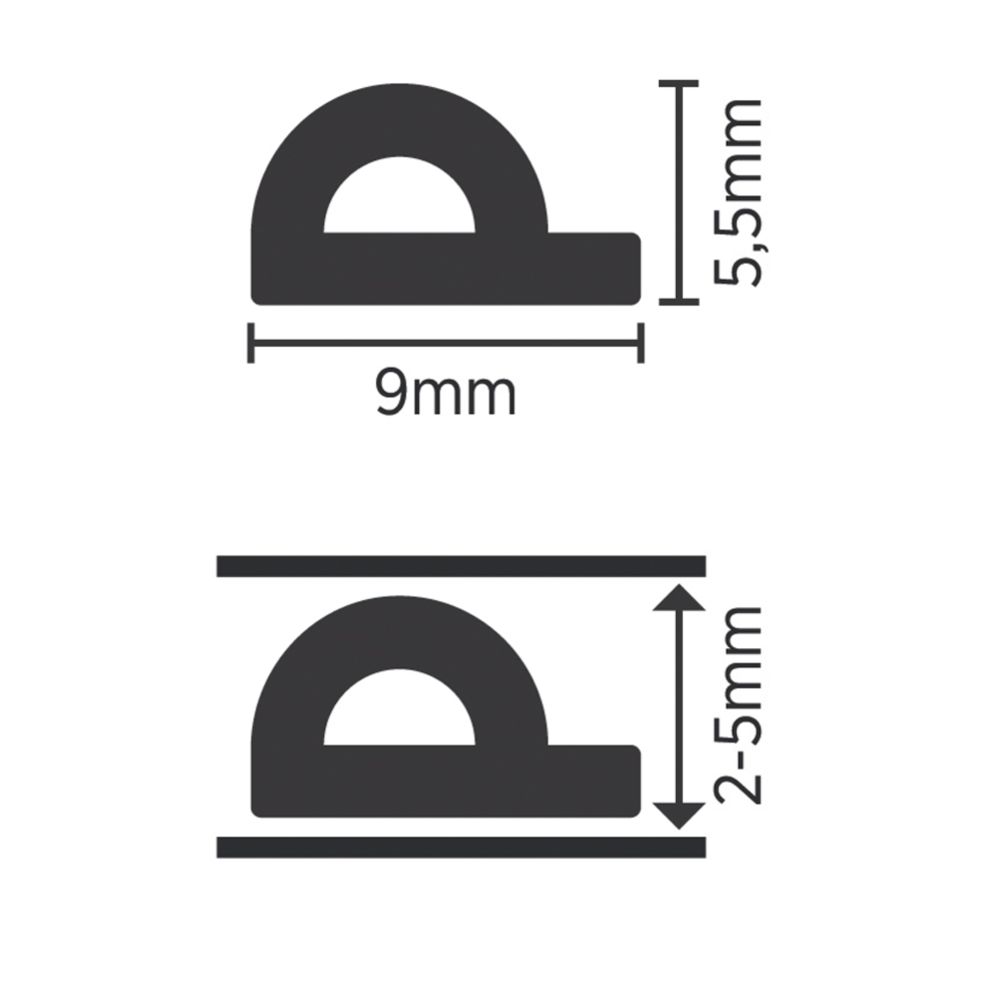 MagPro aknatihend P-profiil 24 m pruun