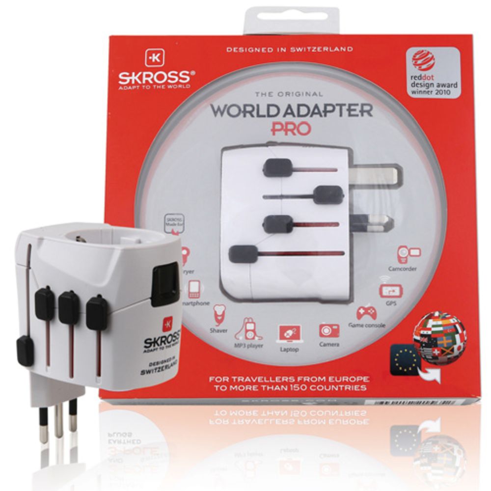 Skross reisiadapter Euroopa -> maailm