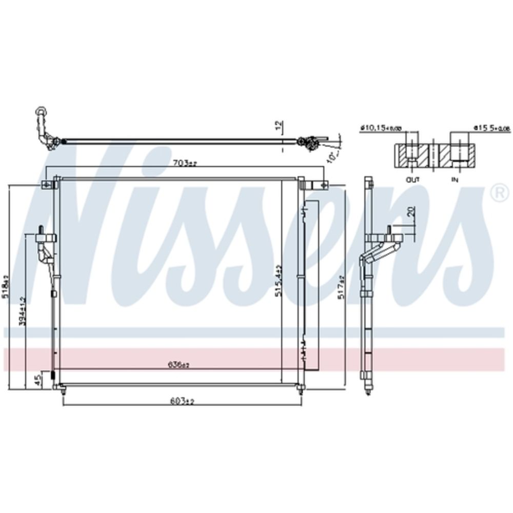 Ilmastointilaitteen lauhdutin 30-04024