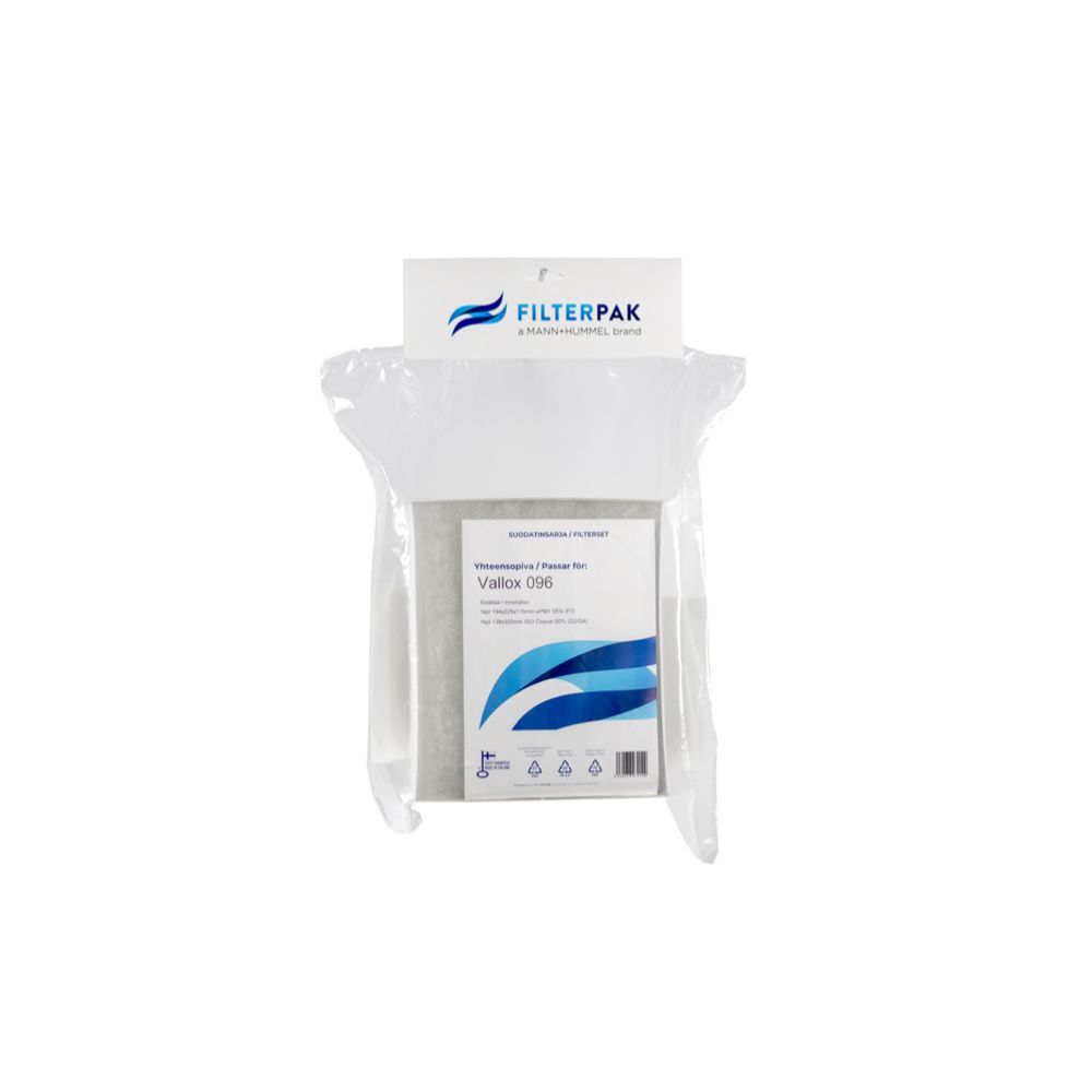 Filterpak Vallox 096 MV, MC, SE pientalosuodatinpakkaus