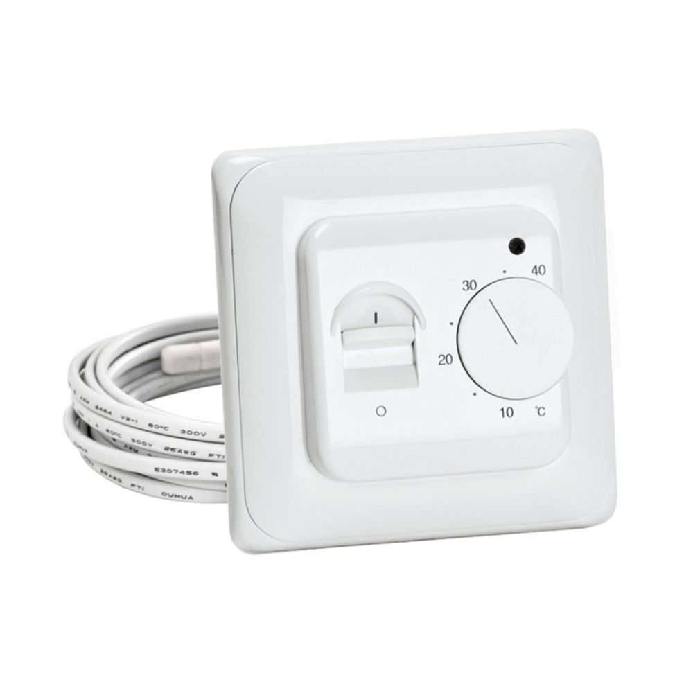 Båden mekanisk golvvärmetermostat vit IP20