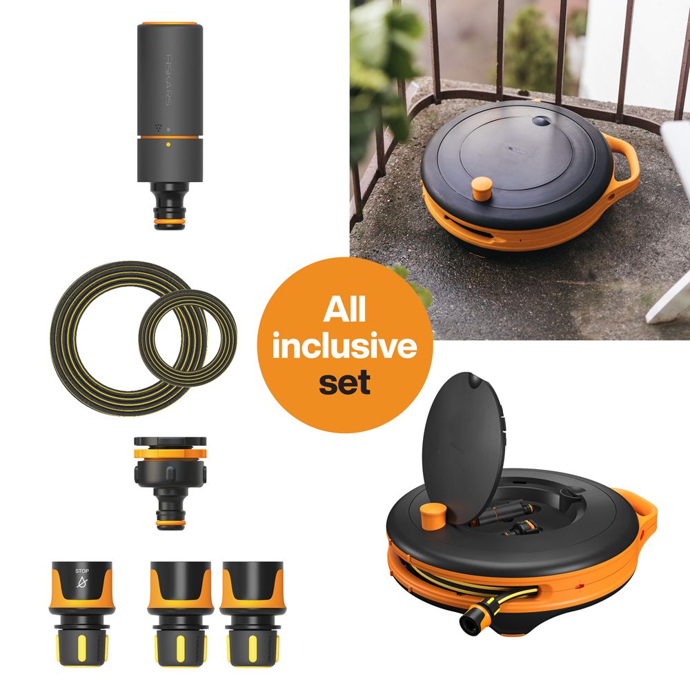 Fiskars slangvinda S 15 m/9 mm