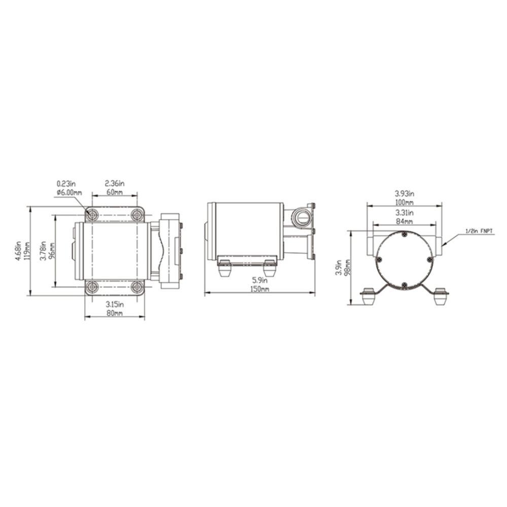Seaflo itseimevä pilssipumppu 12 V, 30,0 l/min