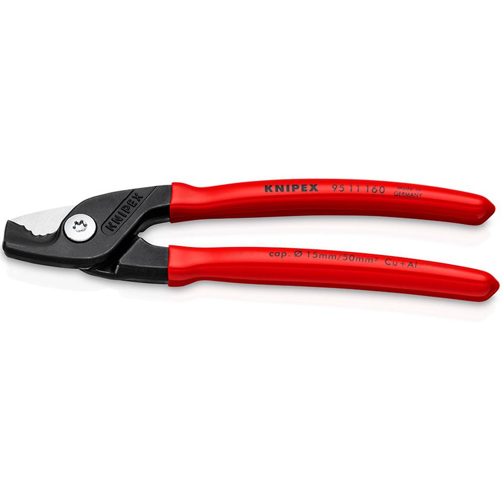 Knipex® 95 11 160 StepCut kabelsax max. 15 mm Cu+Al 160 mm