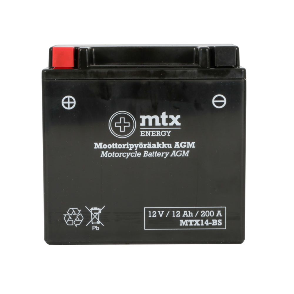 MTX Energy AGM-aku 12 V 12 Ah "MTX14-BS" (P150 x L87 x K145 mm)