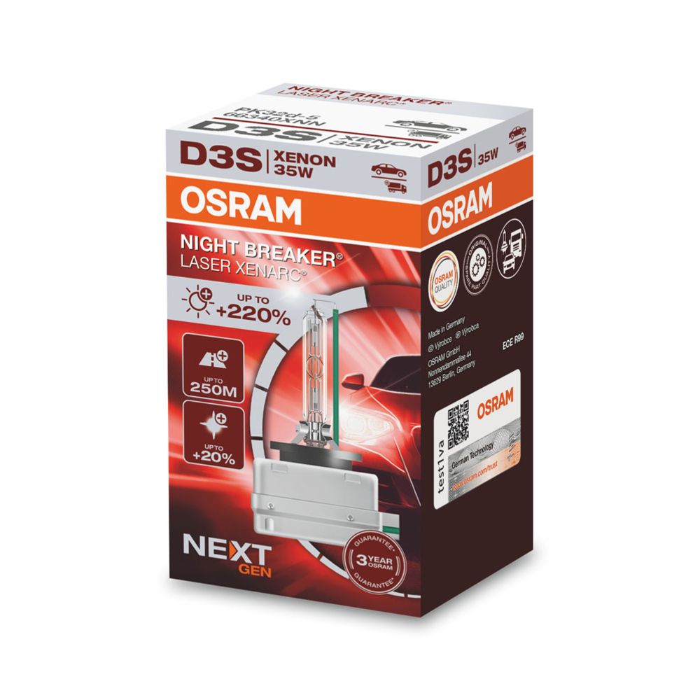 Osram Night Breaker Laser Xenarc Xenon-D3S NextGen +220% 42 V / 35 W