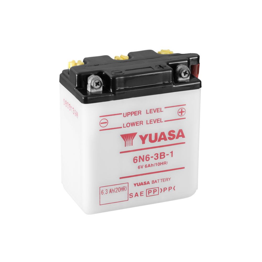 Yuasa mootorratta aku 6 V 6 Ah "6N6-3B-1"