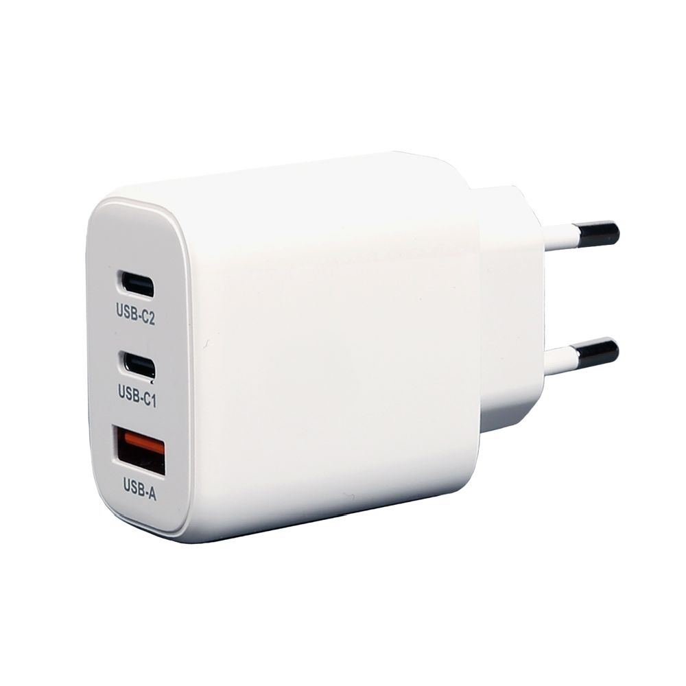 Cloudberry võrgulaadija, PD 2 x USB-C + USB-A, 65 W, GaN