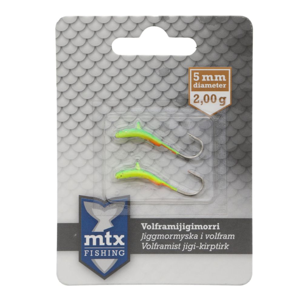 MTX Fishing jiggmormyska volfram 5 mm / 2 g no: 8, 2 st