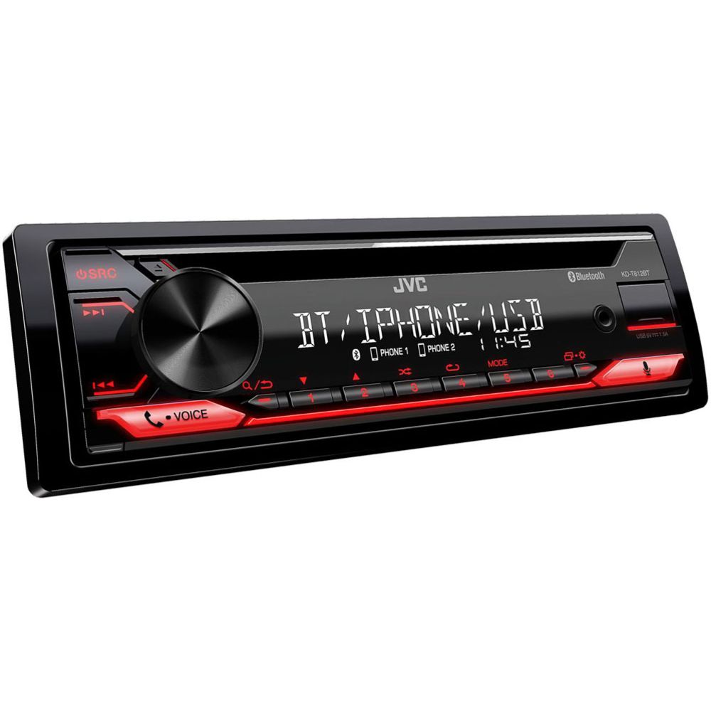 JVC KD-T812BT 1-DIN autosoitin