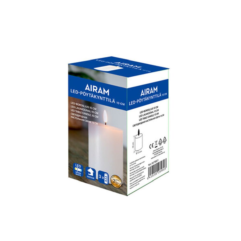 Airam LED-bordsljus med timer 10 cm