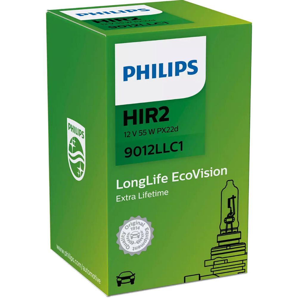 Philips LongLife EcoVision HIR2-polttimo 12 V 55 W (9012)