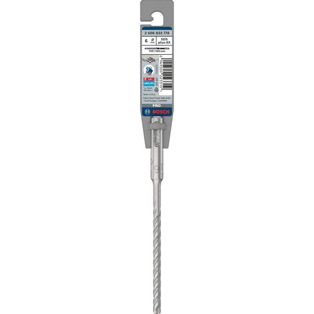 Bosch poravasaranterä SDS plus-5X