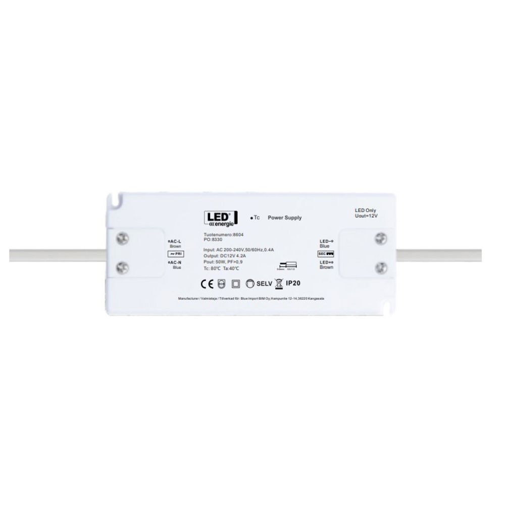 Led Energie LED-trafo, 12 V, 60 W, IP20