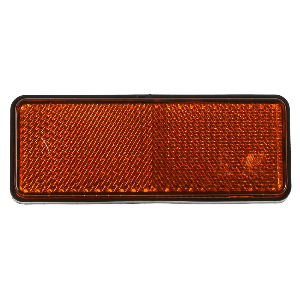 Heijastin suorakaide keltainen 95 x 38 mm (2 kpl)