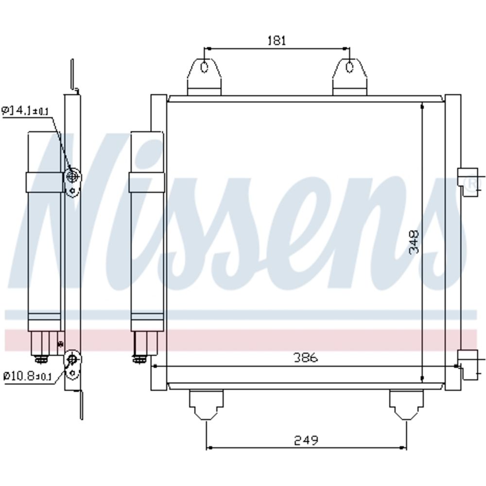 Ilmastointilaitteen lauhdutin 30-00317