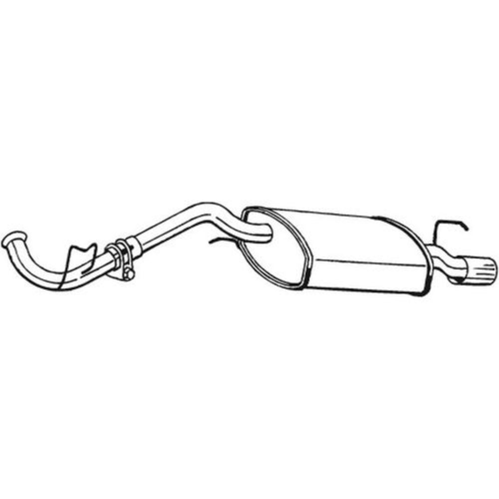 Bakre ljuddämpare 14-5000