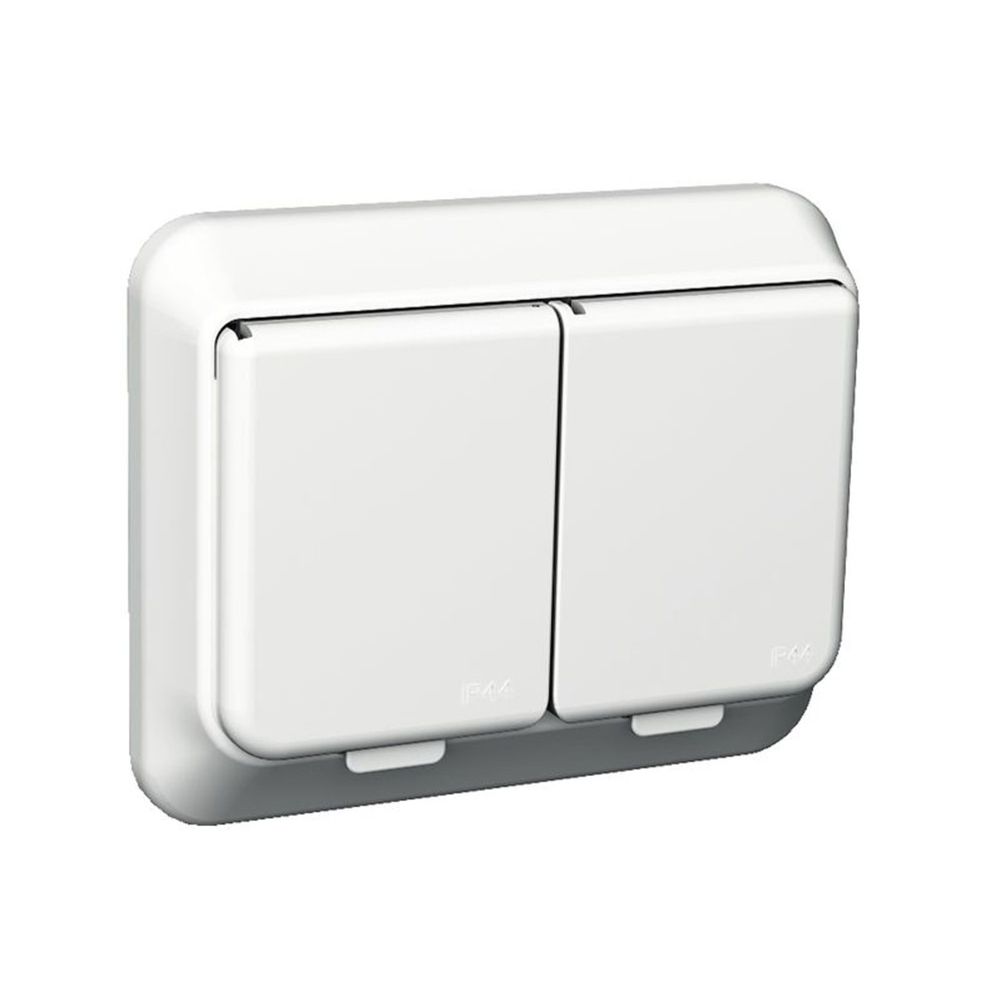 Schneider Electric Exxact 2-osainen pistorasia uppo, IP44