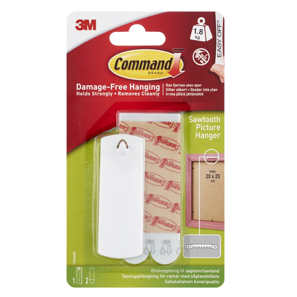 3M Command 17040 tavelkrok 27 x 76 mm