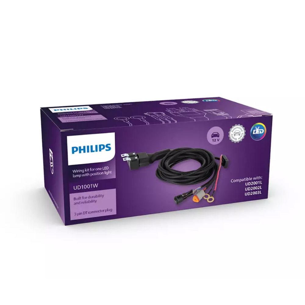 Philips Ultinon Drive UD1001W kabelssats för extra lampor Deutsch DT-3-kontakt