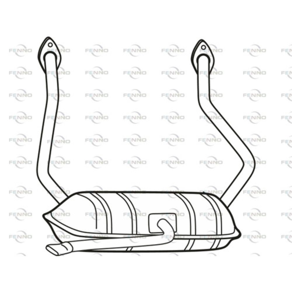 Bakre ljuddämpare 14-22001