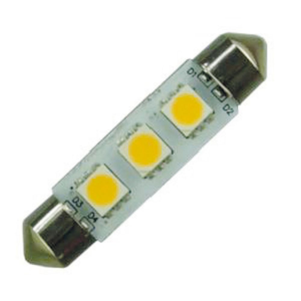 3 SMD LED-pirn, 10—30 V, 0,7 W, 3000 K, SV 8,5