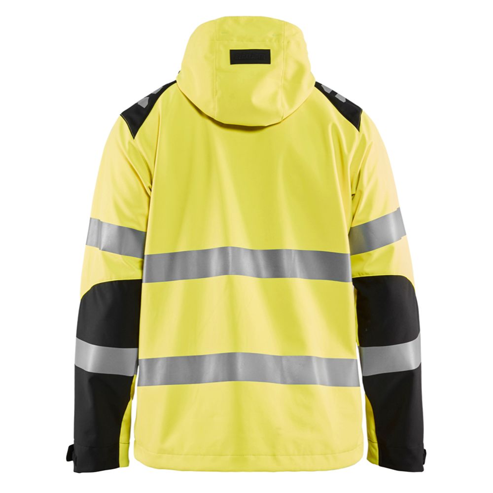 Blåkläder 4491 Highvis softshelljacka med varselfärger gul/svart