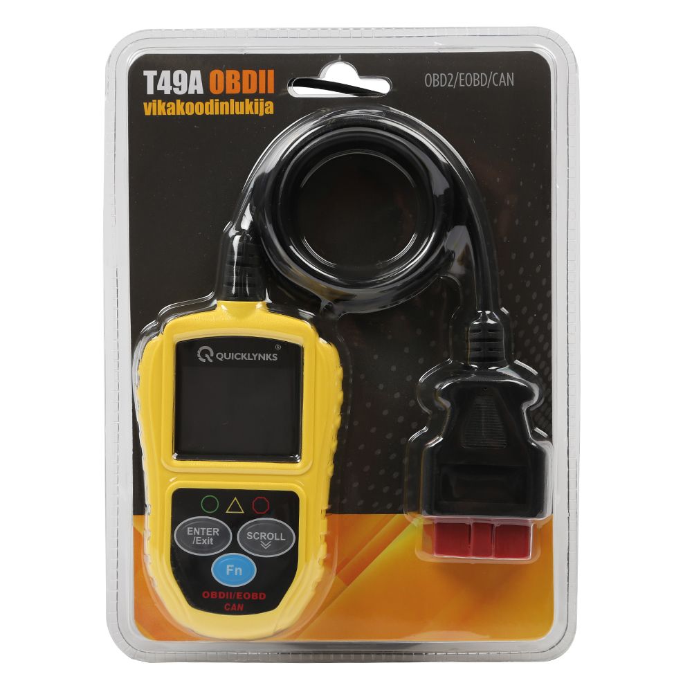 Quicklynks T49A OBD testeri, OBD2, EOBD + CAN