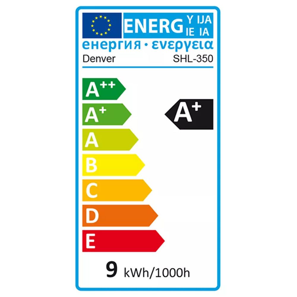 Denver SHL-350 WiFi pallolamppu RGB 9W E27 806 lm