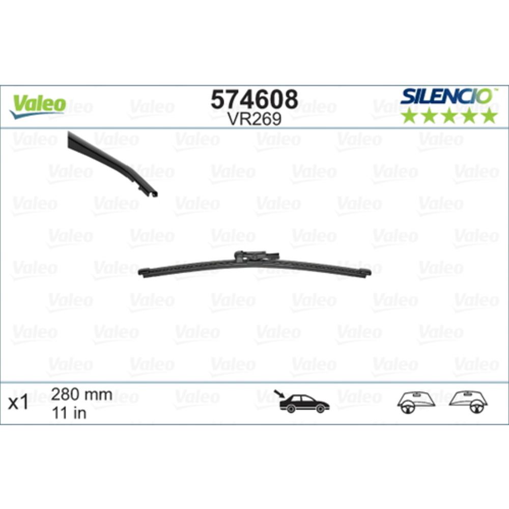 Valeo X-trm VM269/VR269 torkarblad bakruta 28 cm