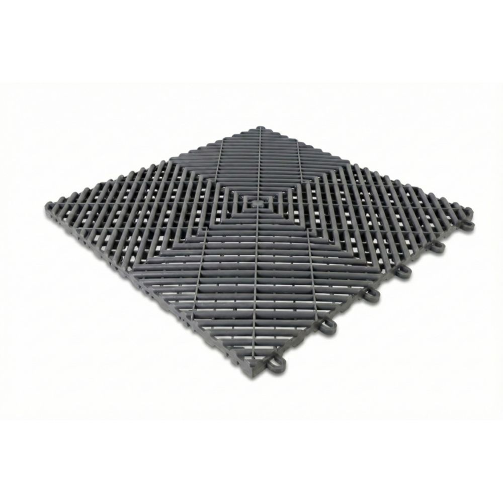 AX4 lattialaatta muovi 40 x 40cm 6 kpl / 0,96 m², harmaa
