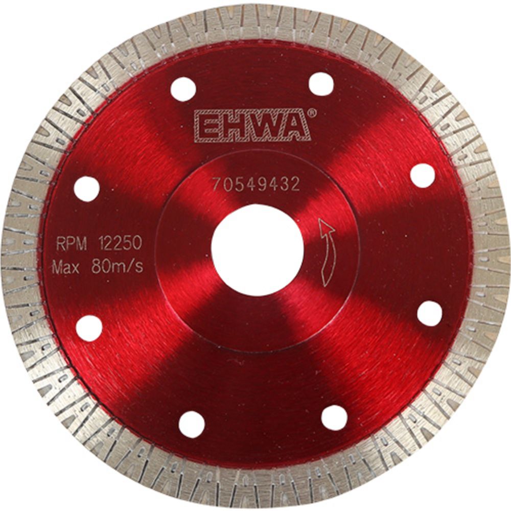 EHWA Turbo ohut timanttilaikka kuivakatkaisuun 125x1,3 mm