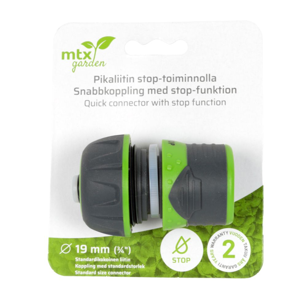 MTX Garden STOP-snabbkoppling 3/4’’ (19 mm)