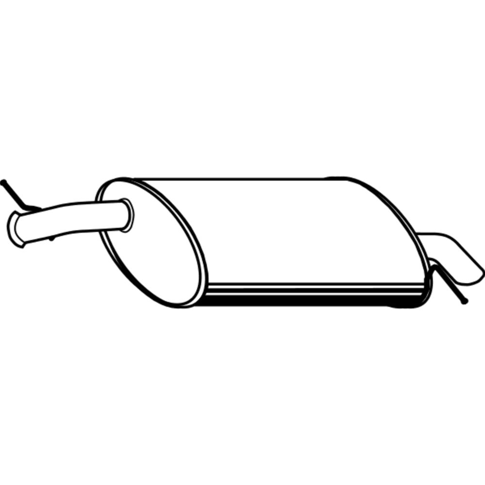 Bakre ljuddämpare 14-4784