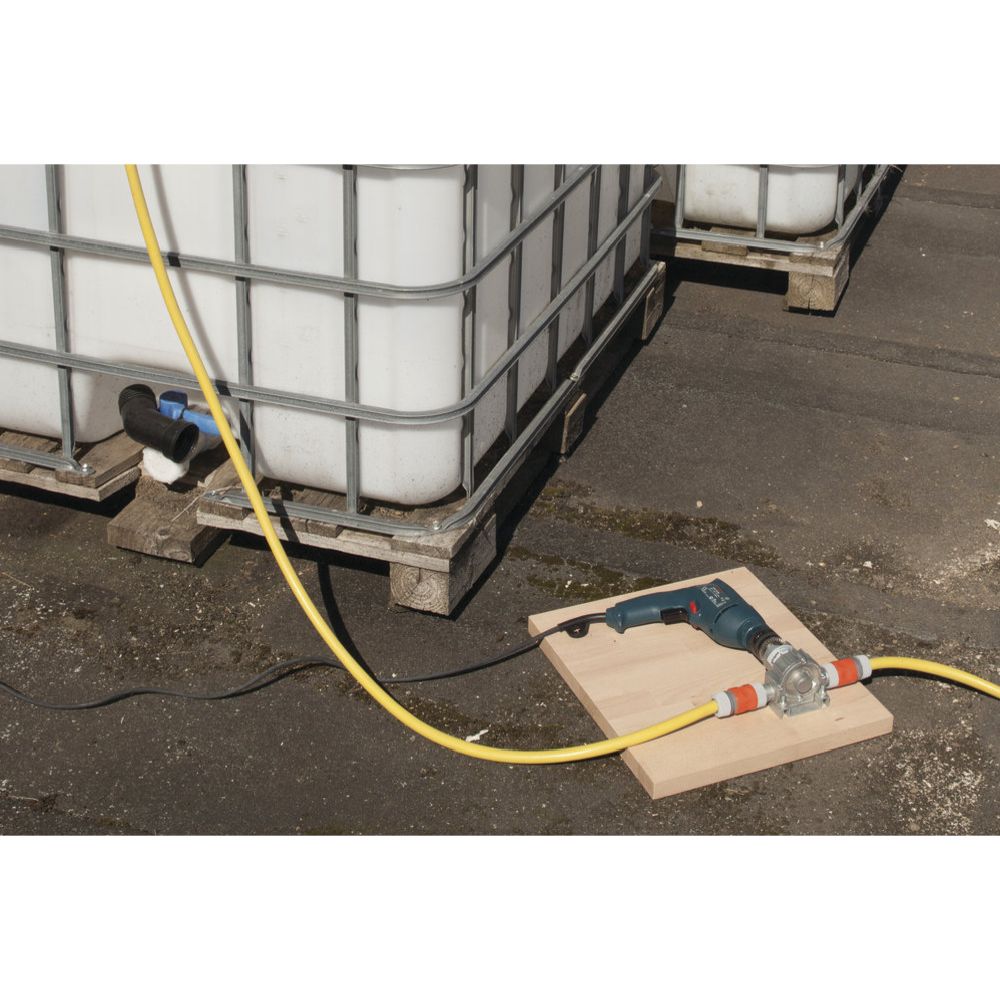 Wolfcraft® borrmaskinspump med metallhölje 3000 l/h