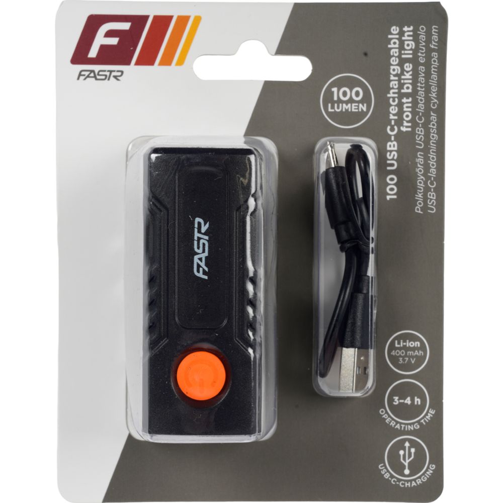 Fastr 100 cykelframlampa, USB-laddning