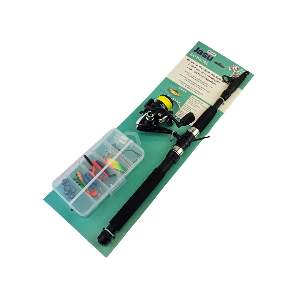 Jasu Go Travel haspelset 180 cm 5-25 g 0,18 mm flätlina