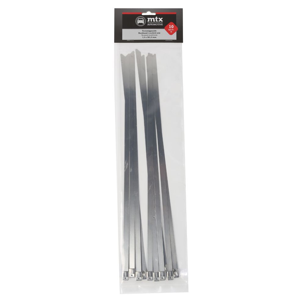 MTX Automotive buntband rostfritt stål 7,9 x 362 mm 10 st.