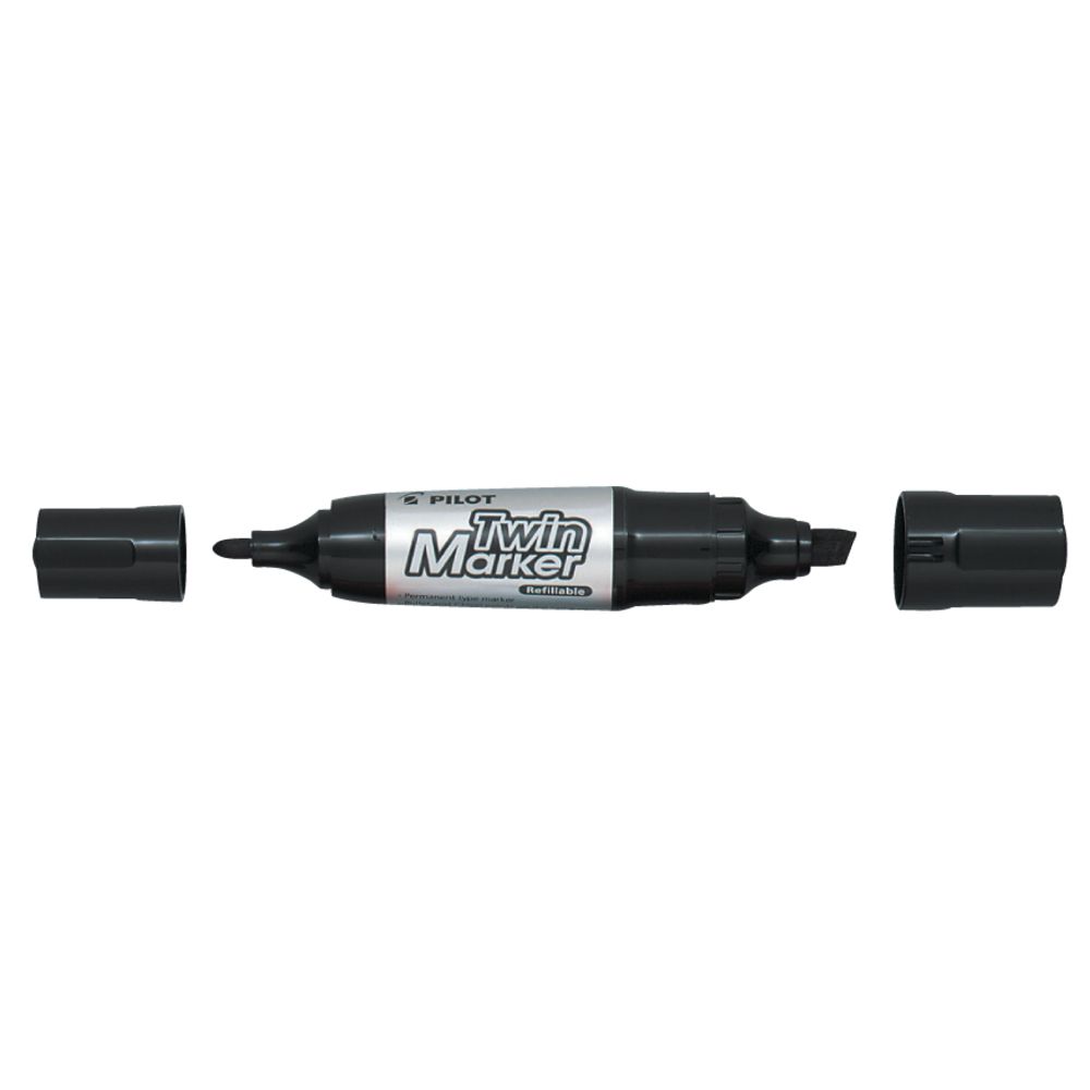 Pilot märkimispliiats Twintip Jumbo fine/broad must