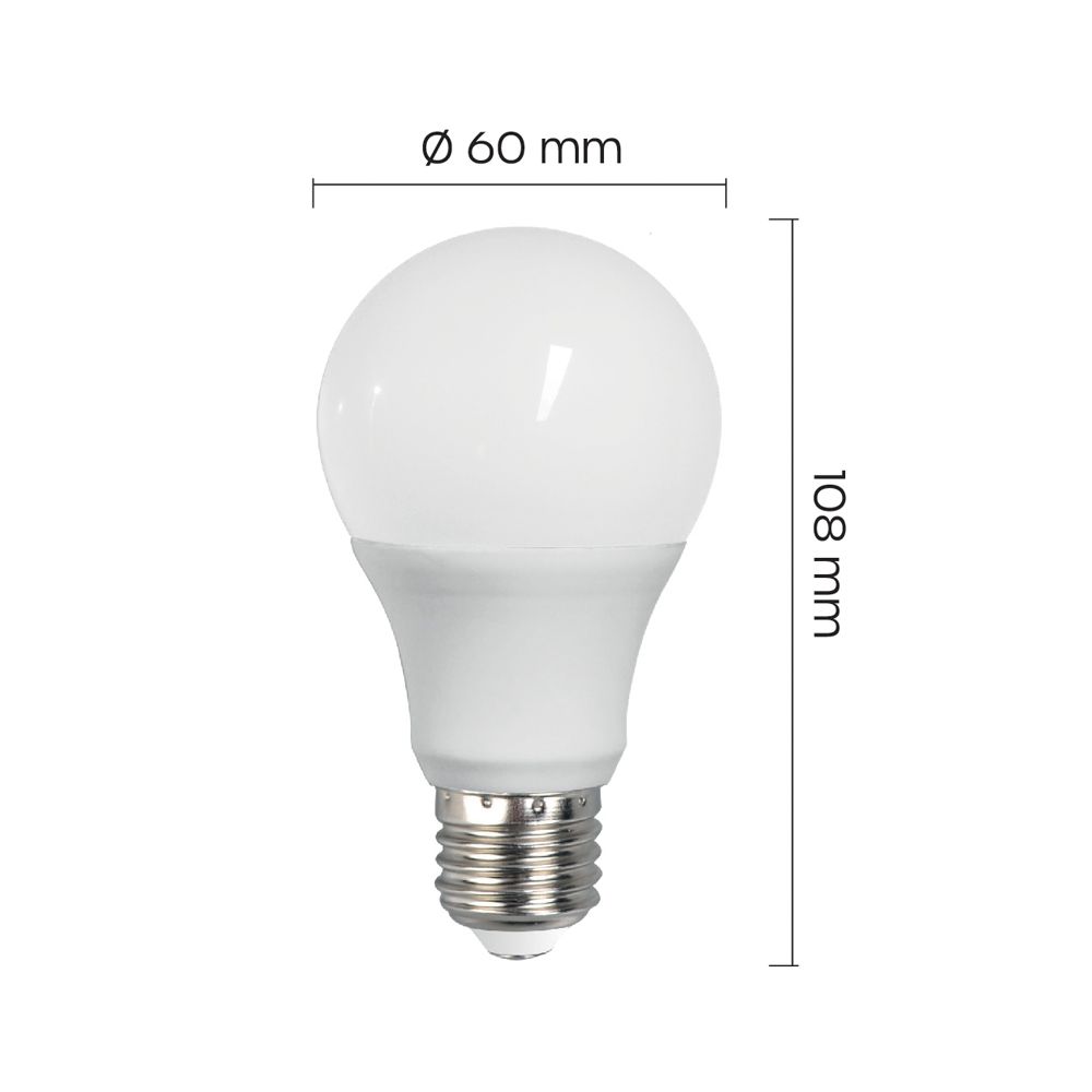 Led Energie A60 E27 LED-vakiokupulamppu 9W 3kpl